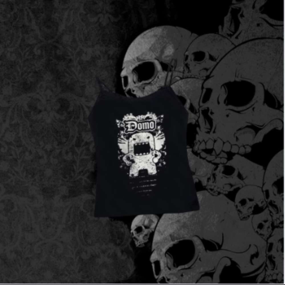 Domo Black Tank Top